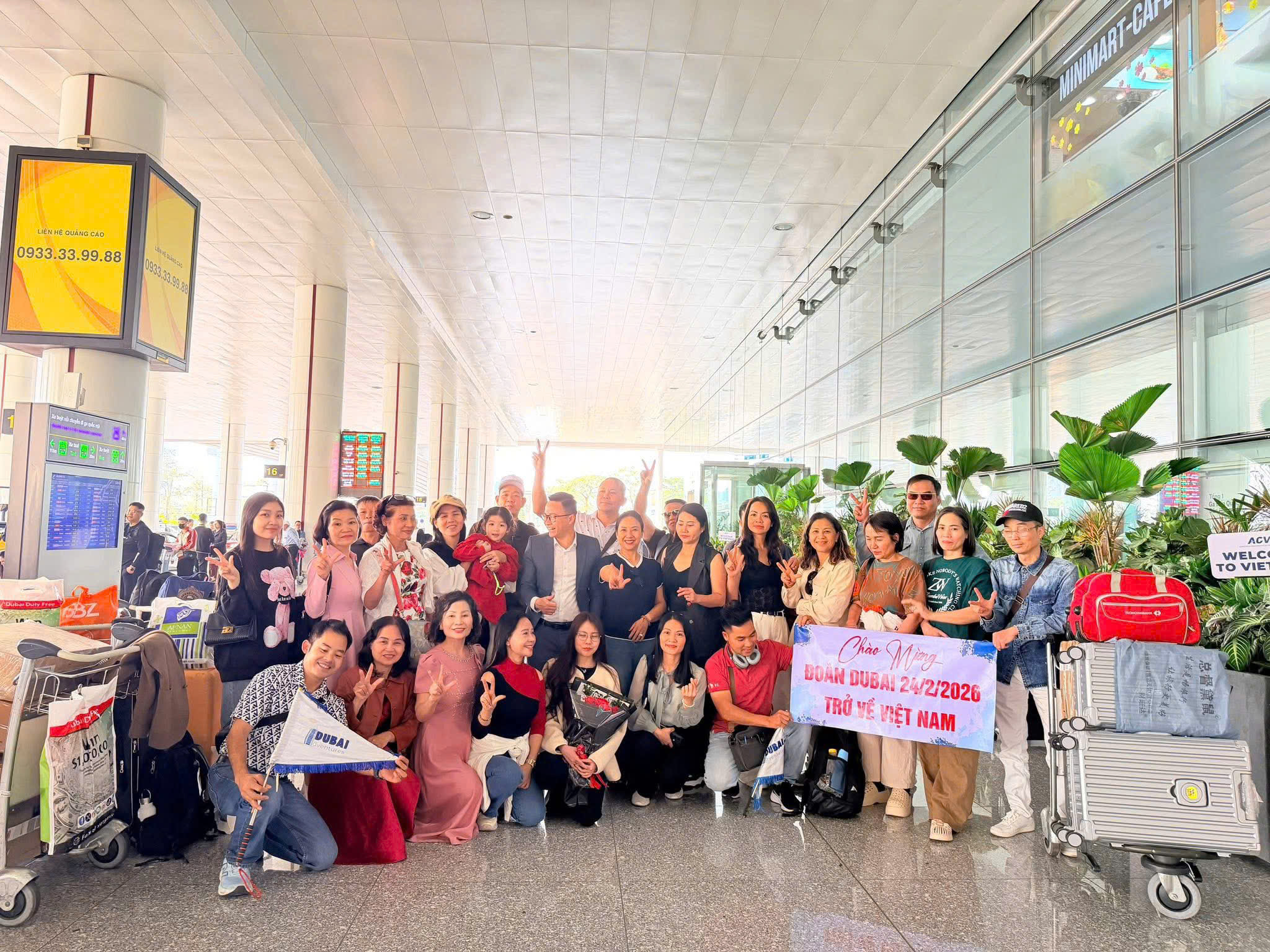 Đoàn khách Dubai an toàn trở về Việt Nam&nbsp;