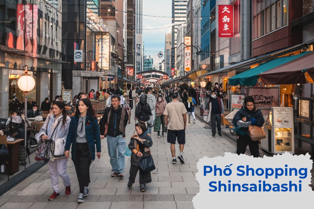 Phố Shinsaibashi – Trung Tâm Mua Sắm Sầm Uất Tại Osaka, Nhật Bản