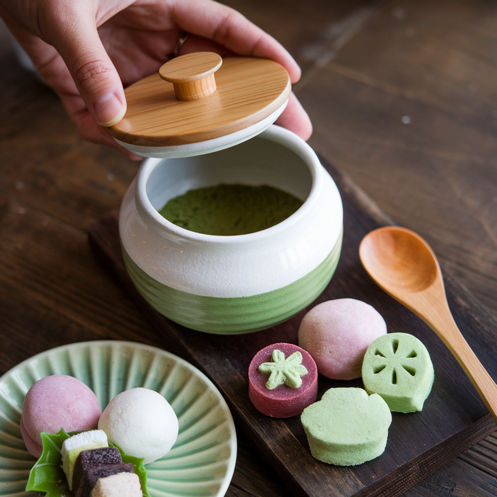 Matcha và Wagashi Nhật Bản