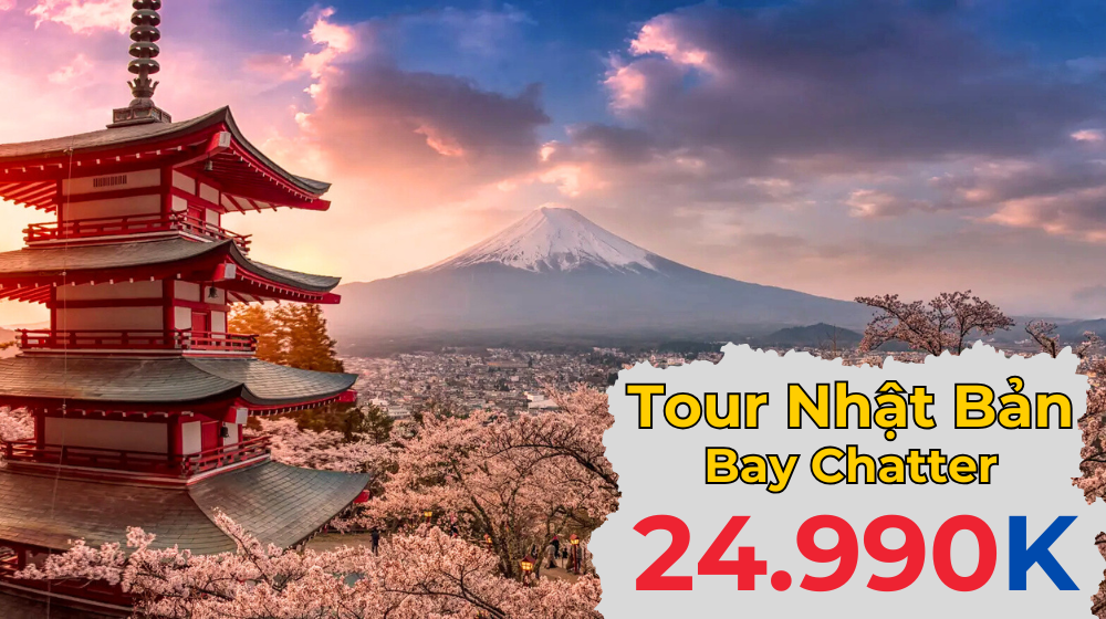 Tour Nhật Bản: Sendai - Yamagata - Fukushima 6 Ngày 5 Đêm Bay Chatter Vietjet