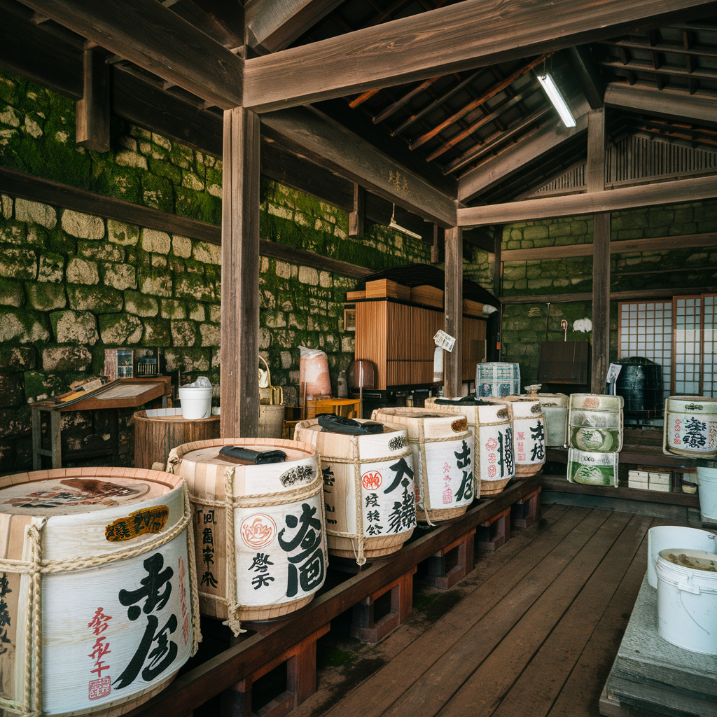 Hầm rượu Sake Nhật Bản