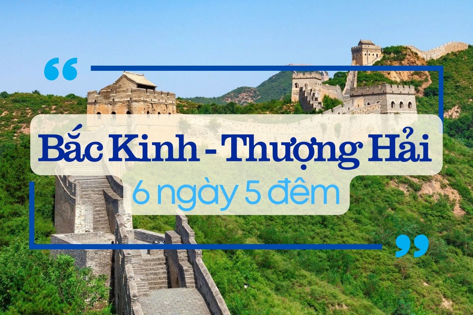 Tour Du Lịch Bắc Kinh - Thượng Hải 6 Ngày 5 Đêm Bay Vietnam Airlines